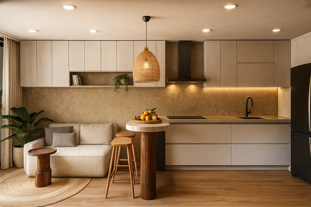 Espacio común corporativo con sofás modulares KIEL